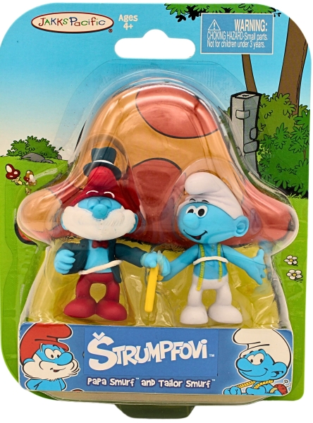 Schlümpfe-Set - Papa Schlumpf im Frack und Schneider Schlumpf